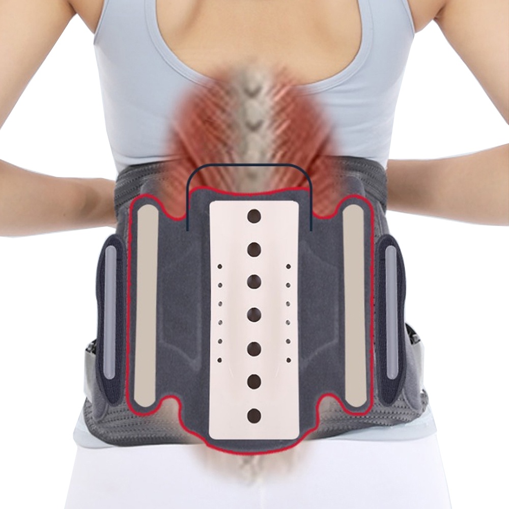Adjustable Neoprene Alloy Bone Lumbar Support Belt Pain Relief Lower