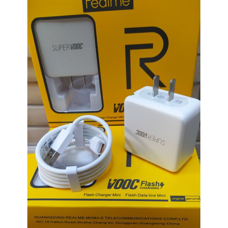 Realme Super VOOC TYPE-C 50 Watts Set Charger with Actual Photo