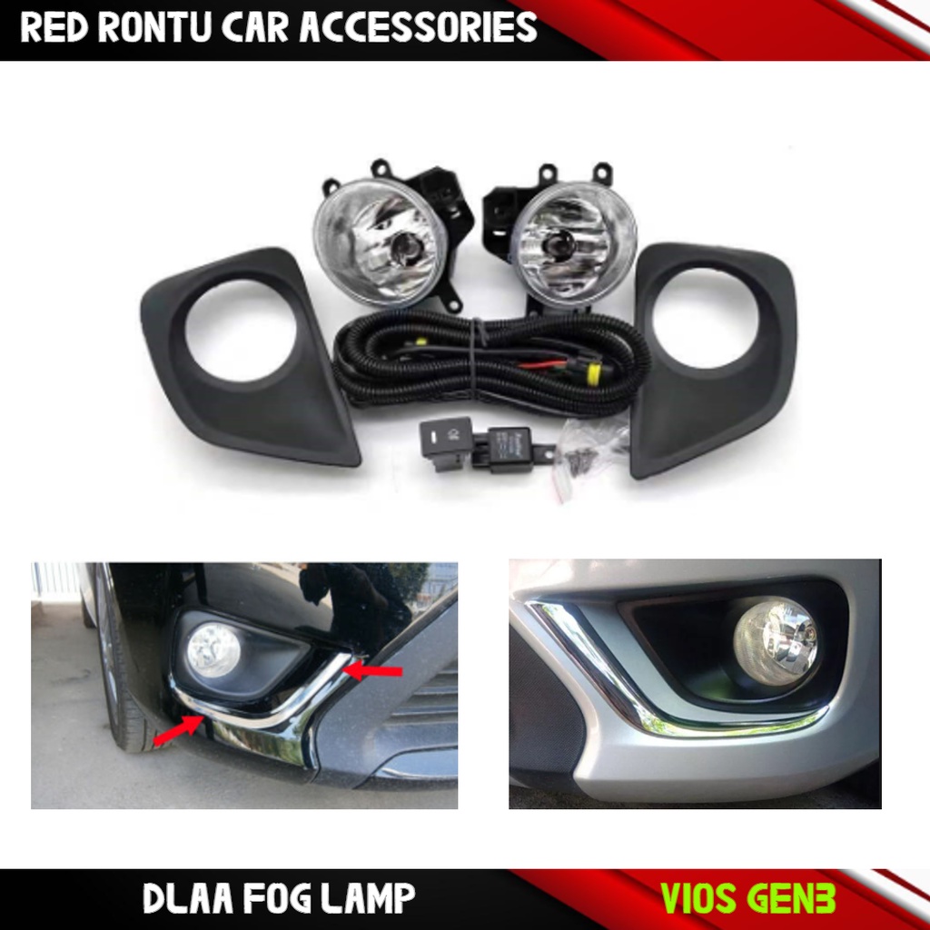 Toyota Vios (2013 Onwards) Gen 3 (Superman) Foglamp Fog ligh Assembly