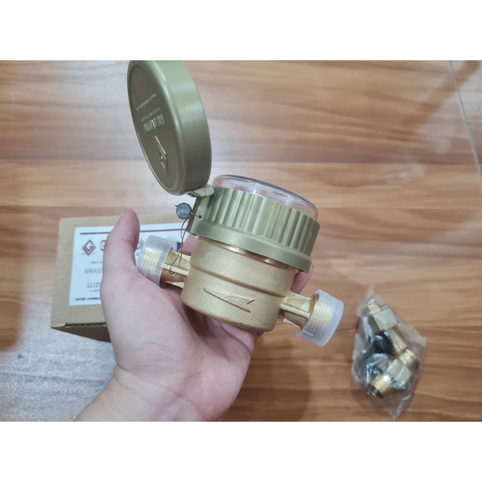 Great Volume Water Meter Authentic / GV Brass Metal Water Submeter with ...