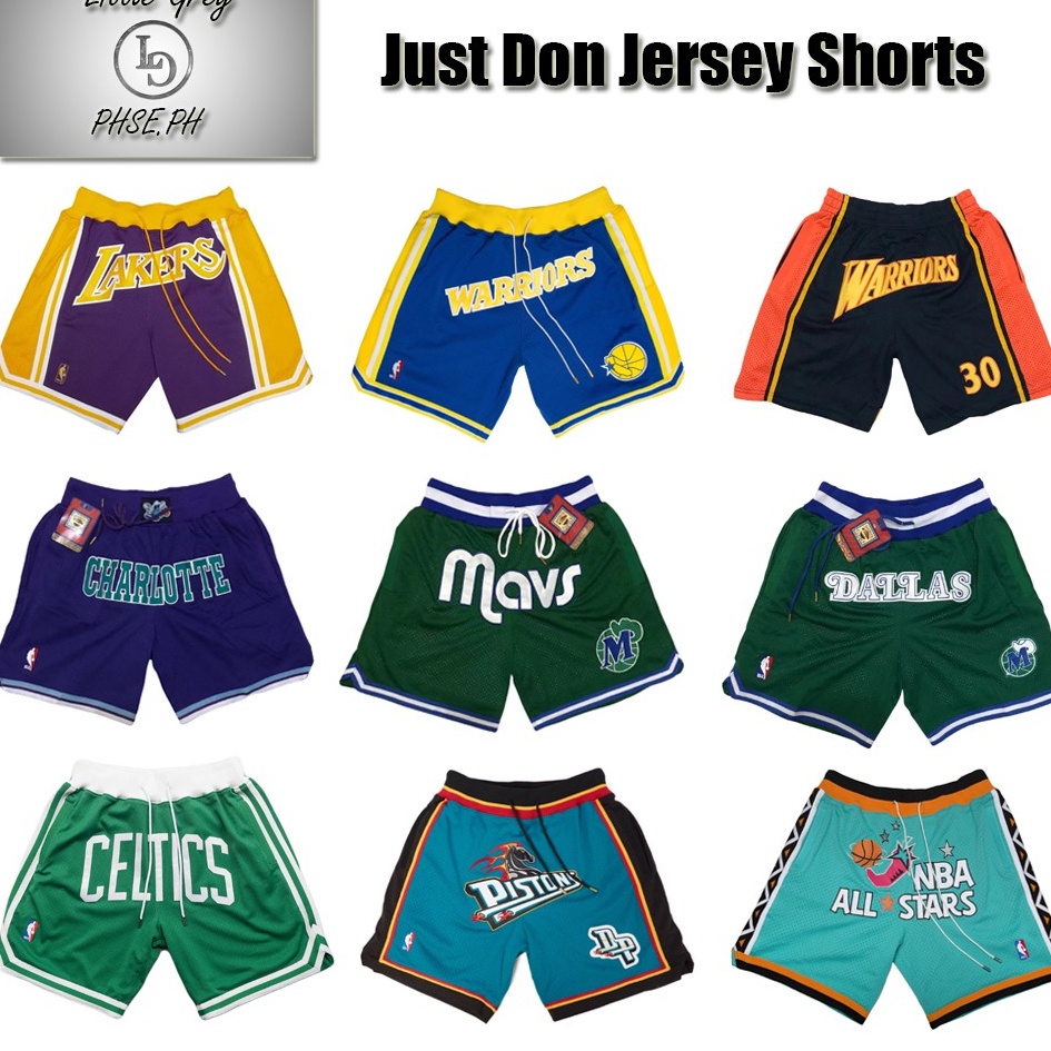 Men's Basketball Jersey Shorts Just Don with pockets Patch Embroidery