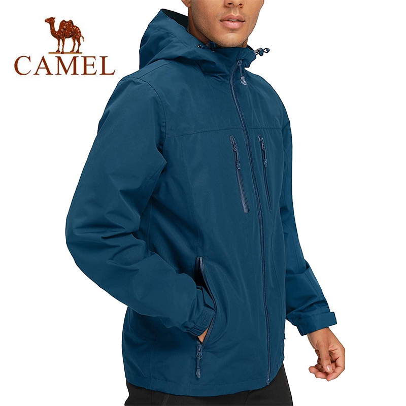 Camel waterproof outlet jacket