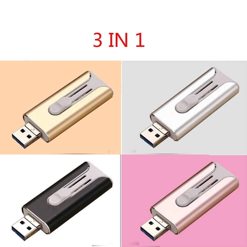 OTG USB Flash Drive 3.0 for IPhone/iPad/IOS/Android 1TB 128GB 64GB 32GB ...