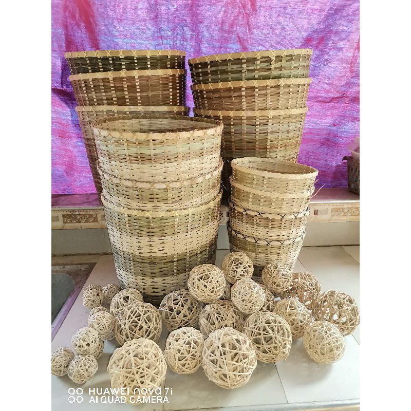 Set of 9 Native Baskets and 30 pcs Decorative Balls | Shopee Philippines