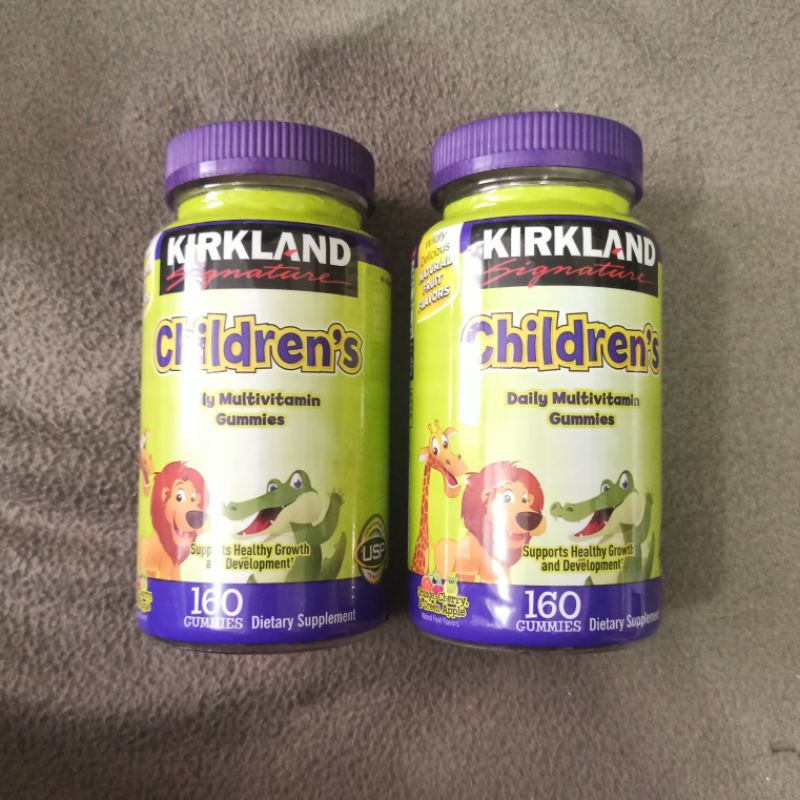 Kirkland Signature Children's Daily Multivitamin 160 Gummies Shopee