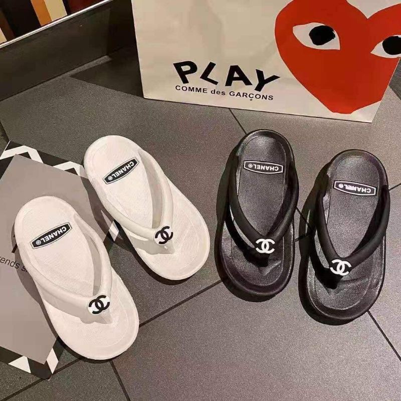 Chanel flip flops online womens