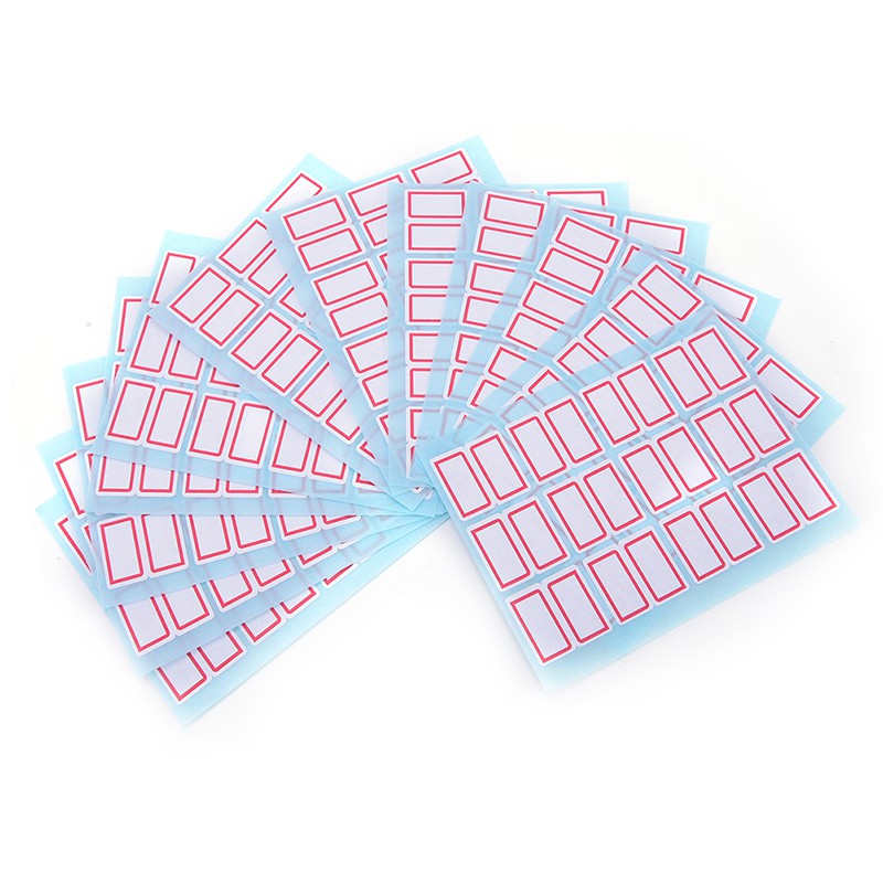 Self Adhesive Sticky White Label Name Stickers Note Label | Shopee ...