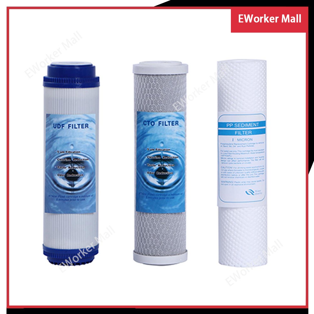 Water Purifier 3 In 1 Water Filter Complete Set For Replaceable Filter ...