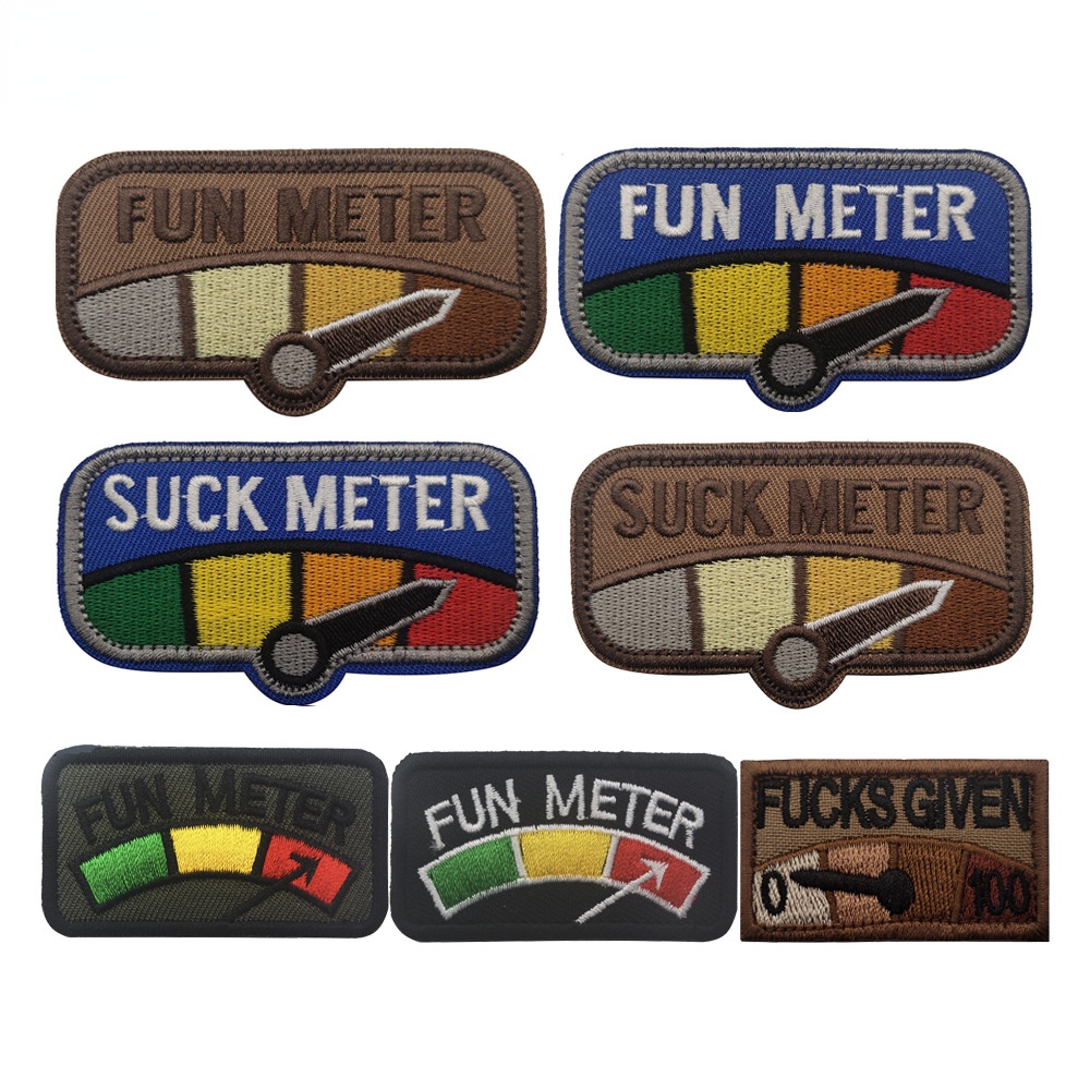 SWAT OPS ARMY MILITARY TACTICAL FUN METER PATCH | Shopee Philippines