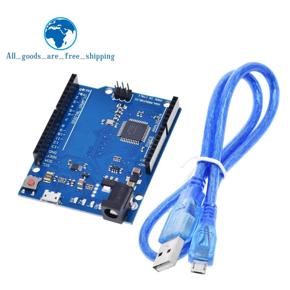 Leonardo R3 Microcontroller Atmega32u4 Development Board With USB Cable ...