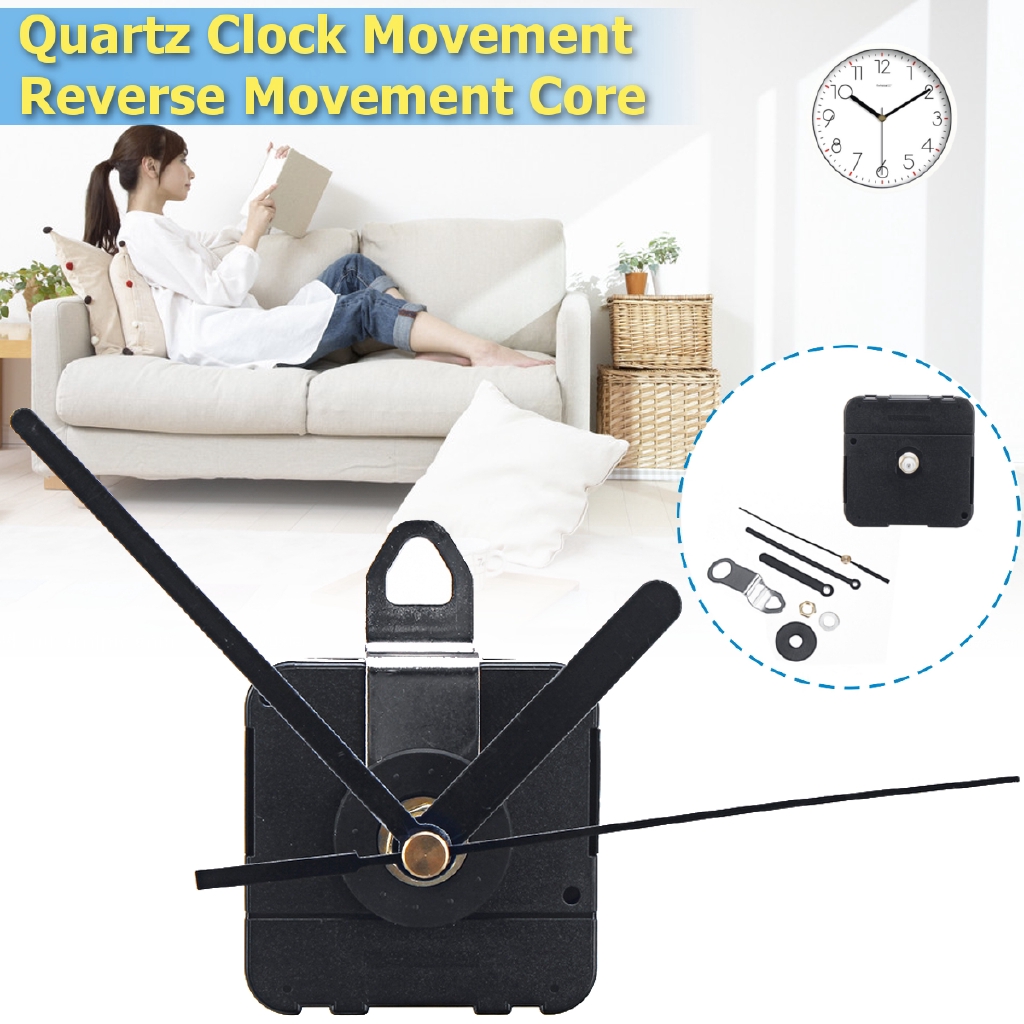 Backward Reverse Replacement Quartz Clock Movement Motor Mechanism DIY ...
