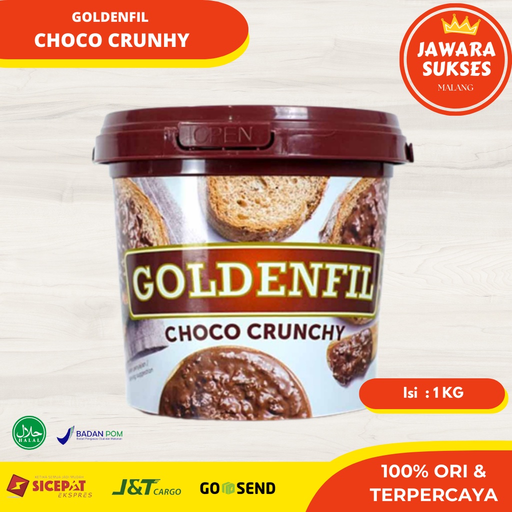 Goldenfil Choco Crunchy 1 Kg | Chocolate flavored spread | Shopee ...