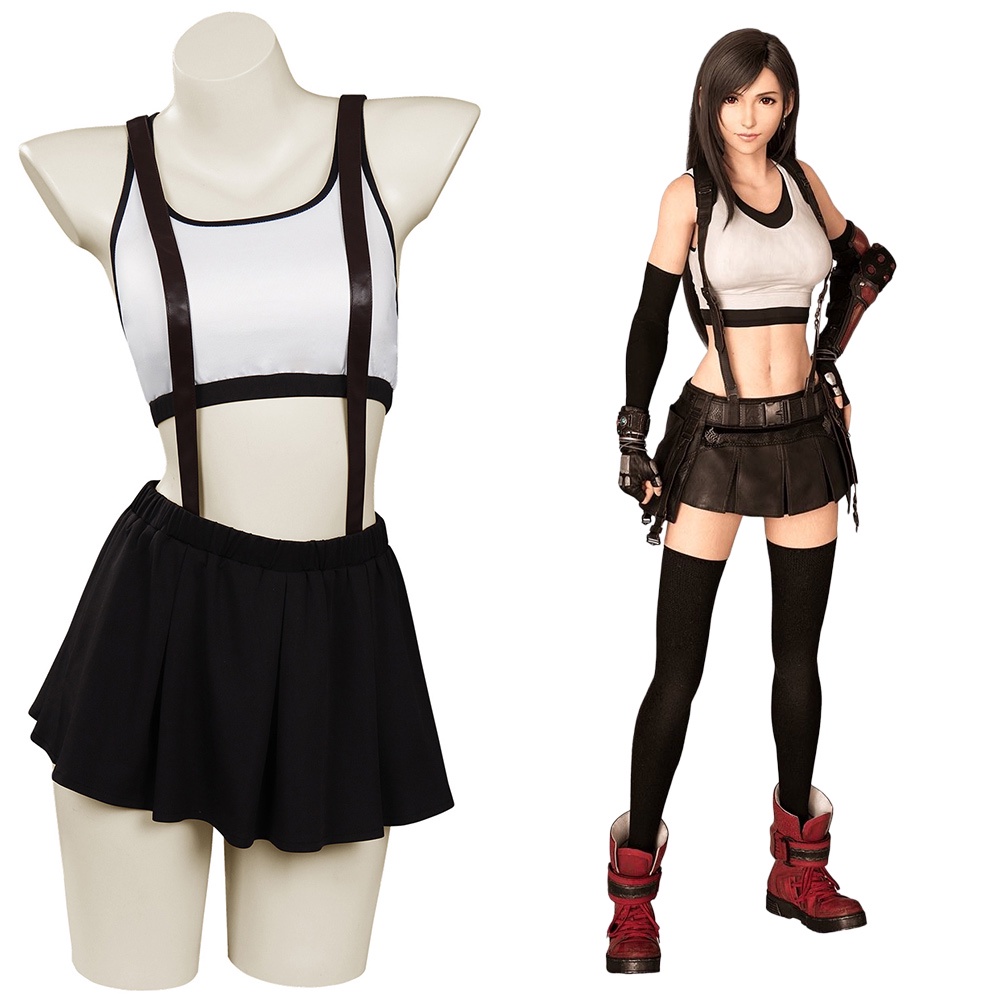 Fnal Fantasy V 7 Remake Tfa Lockhart Cosplay Costume Outft