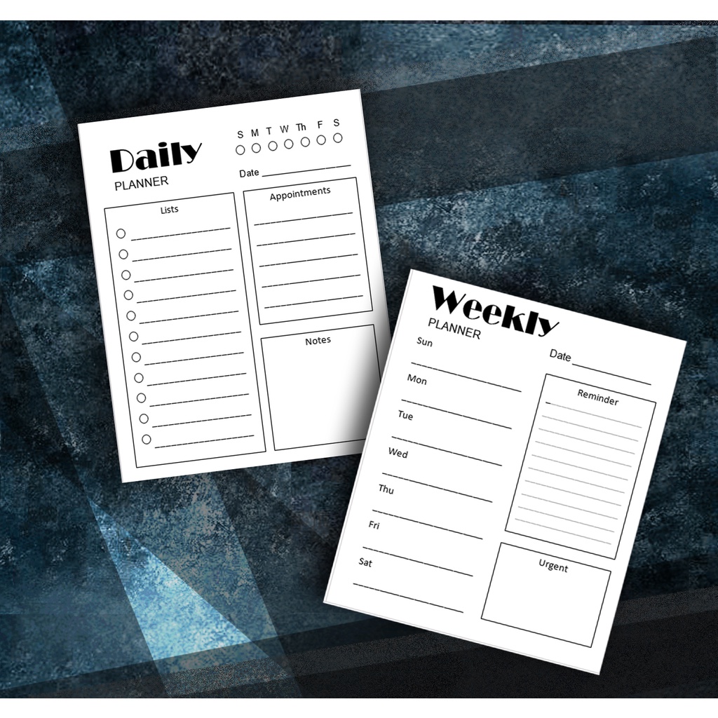 Daily Weekly Planner Notepad Giveaways (A6) 25s Shopee Philippines