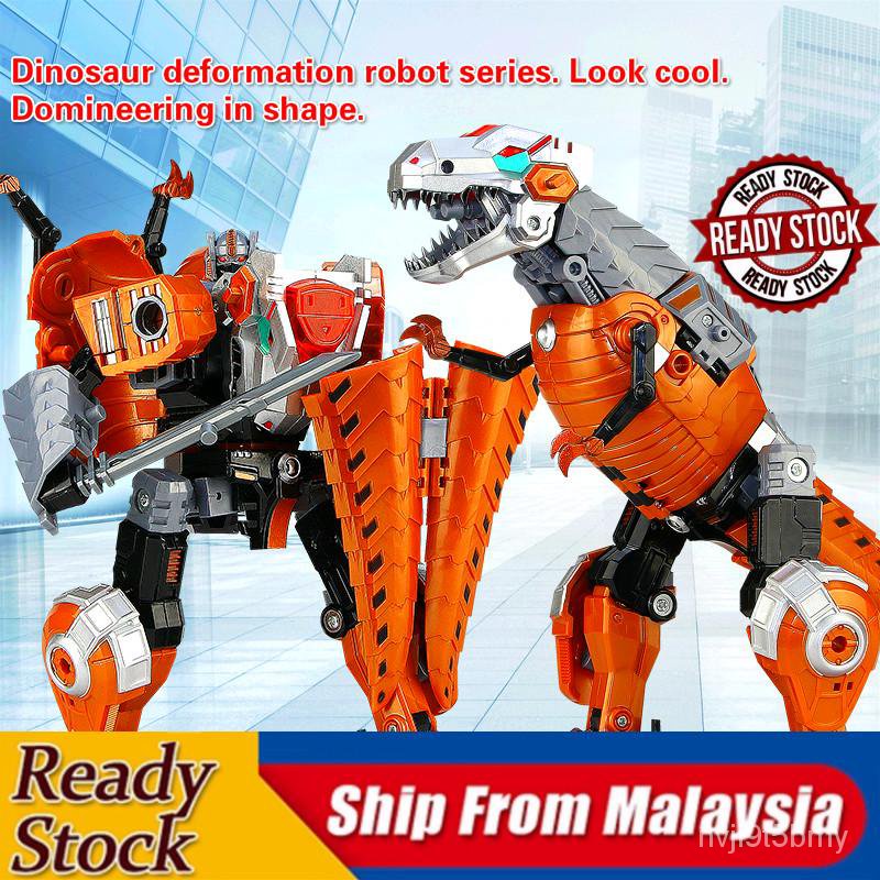 Dinosaur transformers toys. Tyrannosaurus Rex Robot, Triceratops, Lei