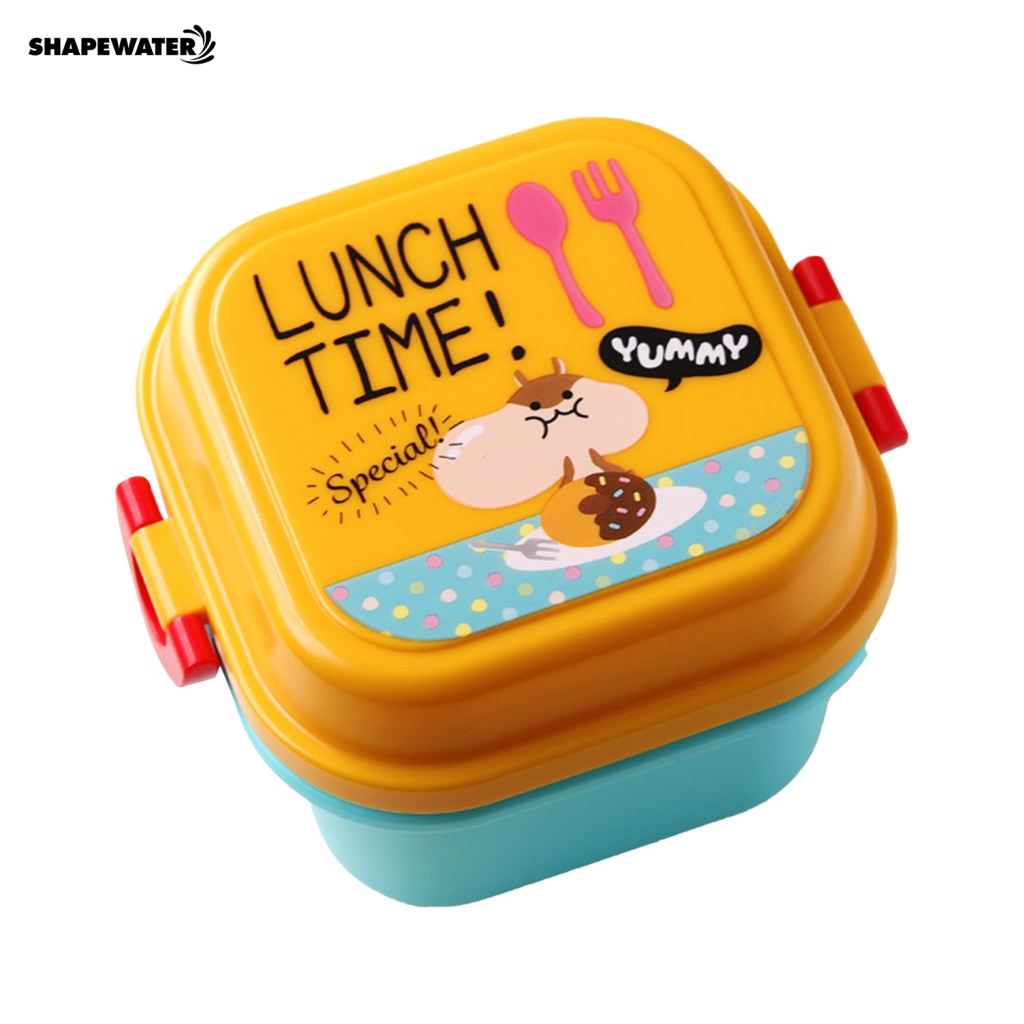 Eco Friendly Off Grid Food Storage Reference: Shapewater Bento Box 720Ml Removable Grid Food Storage Box Eco