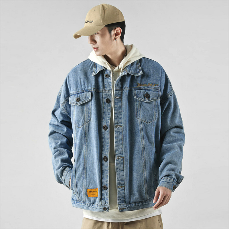 Jean jacket with hoodie plus size hotsell