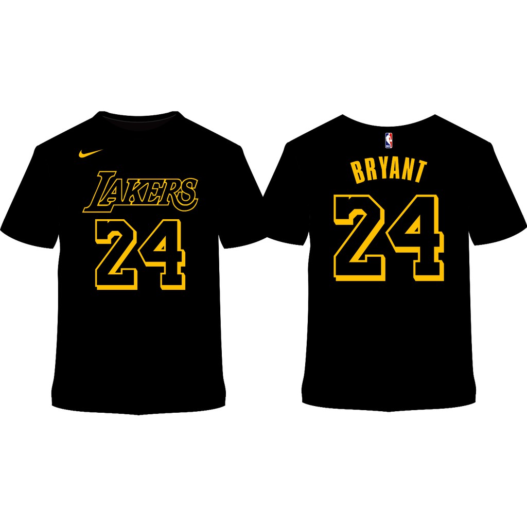 Kobe Bryant Lakers 24 T Shirt FOR kids Cvc Cotton Shopee