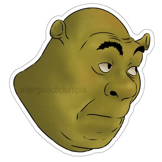 Shrek Wazowski Meme Stickers for Sale