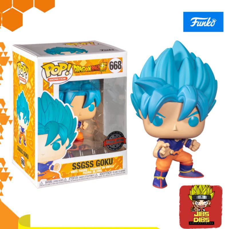 Pop! ssgss Goku Super Saiyajin Blue: Dragon Ball #668 Funko em