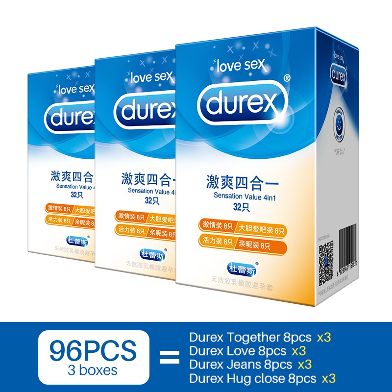 G9rj Durex Condoms For Man Natural Latex Smooth Lubricated Contraception 4 Types Condoms For Men 9551