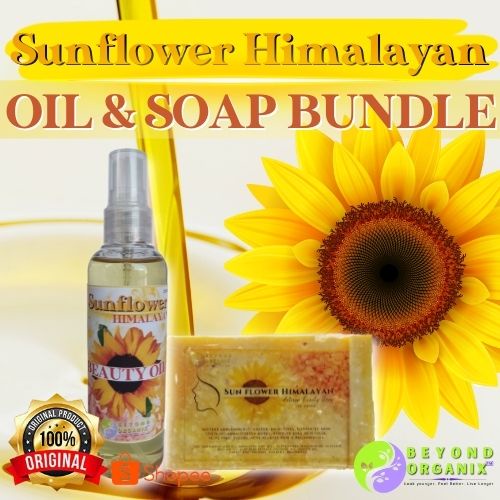 SUNFLOWER HIMALAYAN BEAUTY OIL with SOAP BUNDLE (whitens underarm