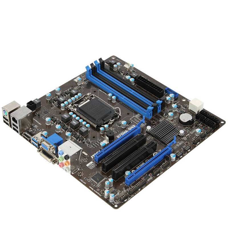 MSI B75MA-P45 G43 LGA 1155 DDR3 boards support 22nm B75 Desktop
