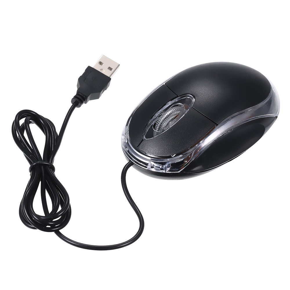 COD USB mini Mouse Black 800DPI Optical Wheel Wired mouse For Pc and ...