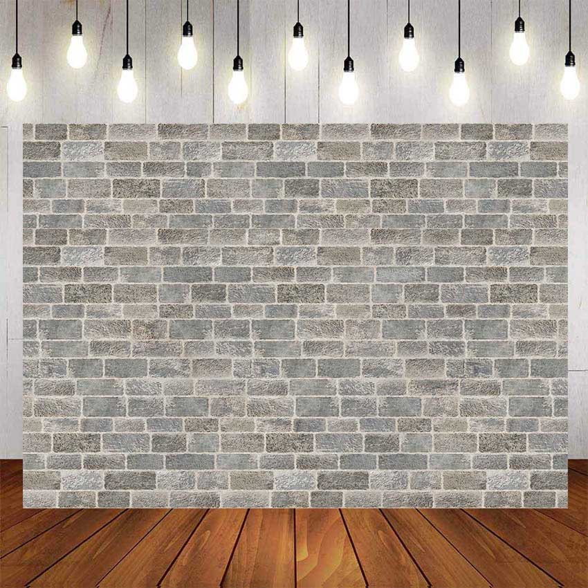 White Red Brick Wall Background Backdrops Romantic Birthday Party ...