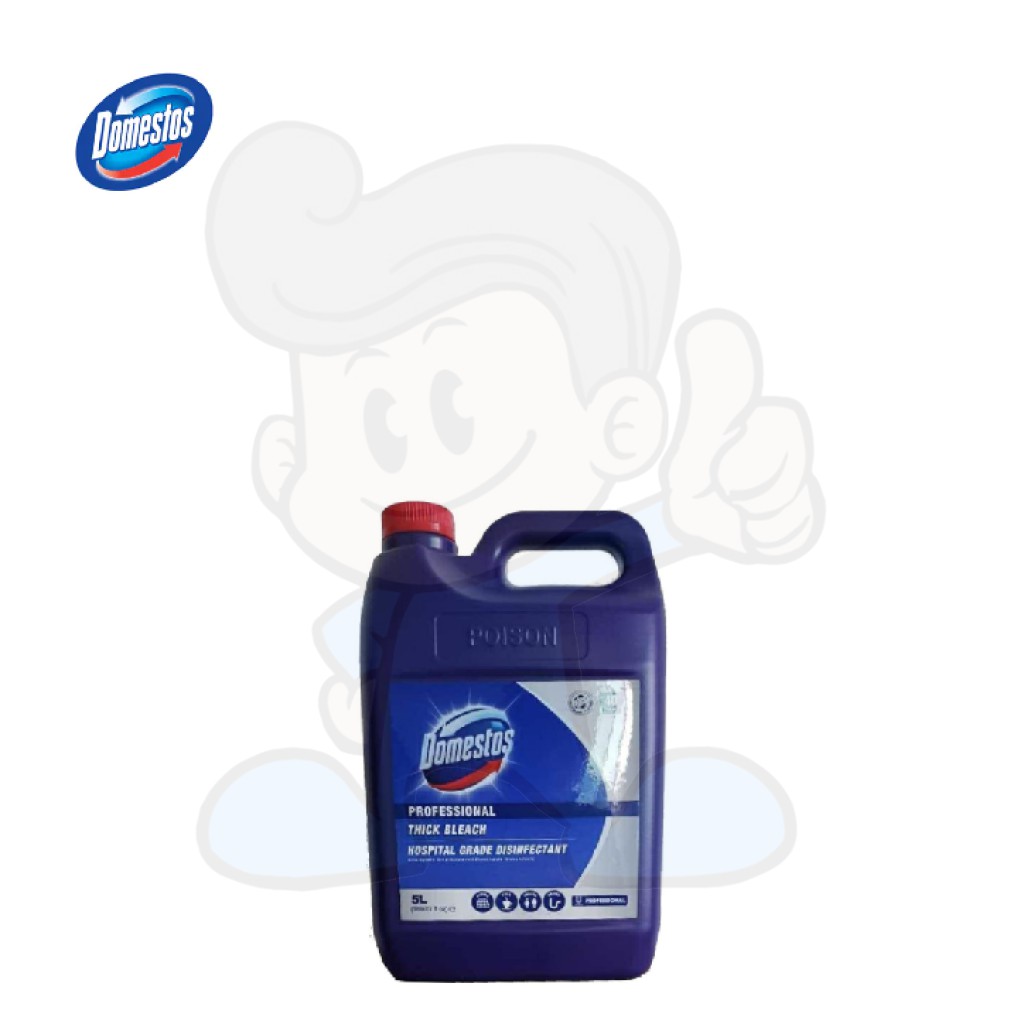 Domestos Professional Thick Bleach Hospital Grade Disinfectant 5 L