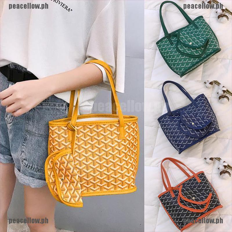 peacellow*COD】Korean emo goyard Bag Women Shoulder Bag Tote Bag