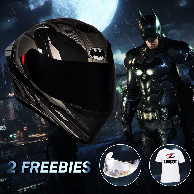 Full face deals batman motorcycle helmet