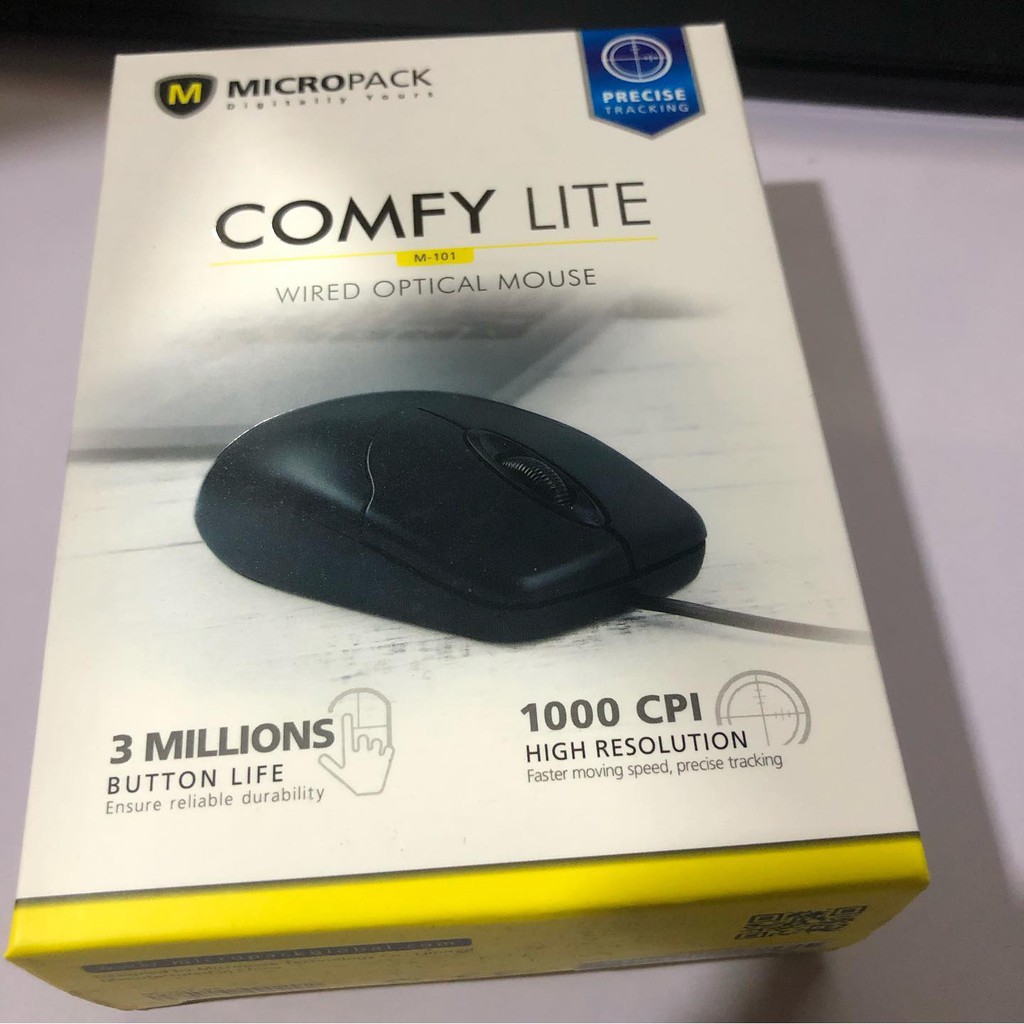 Micropack M101 Black Optical USB Mouse | Shopee Philippines