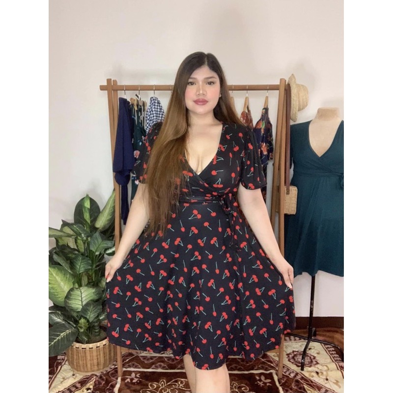 PLUS SIZE: ANNA CHERRY DRESS | Shopee Philippines