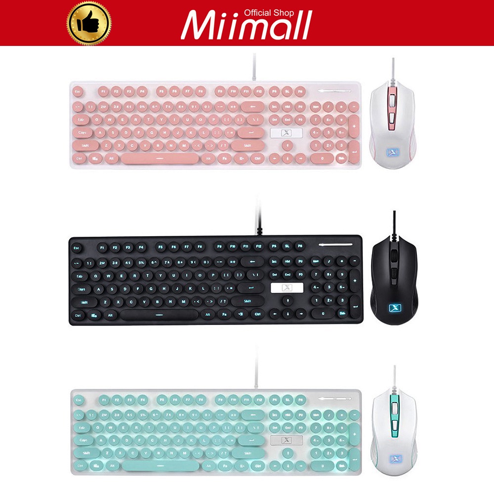 Ready Stock-Miimall USB Wired Gamer N518 104 Keys Keyboard with Mouse ...