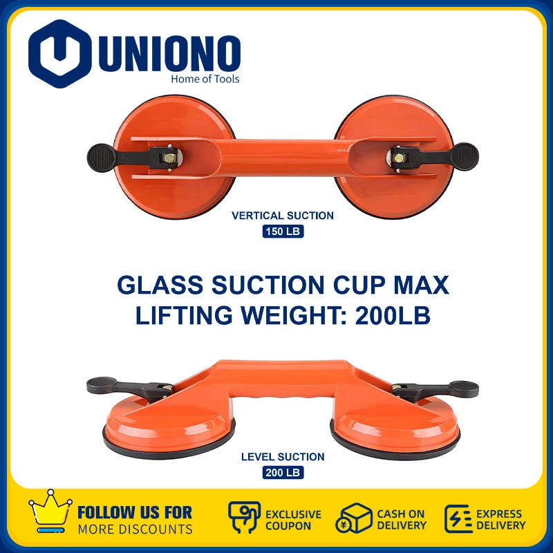 Uniono Heavy Duty Plastic Vacuum Plate Glass Suction Cups | Shopee ...