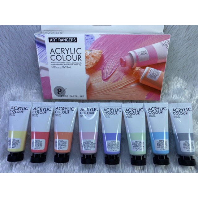 Art Ranger Pastel Acrylic Paint Set (8 tubes x 22ml) Shopee Philippines