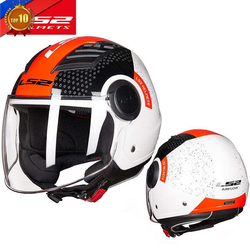shopeeNo.1 LS2 airflow motorcycle helmet summer jet scooter half face
