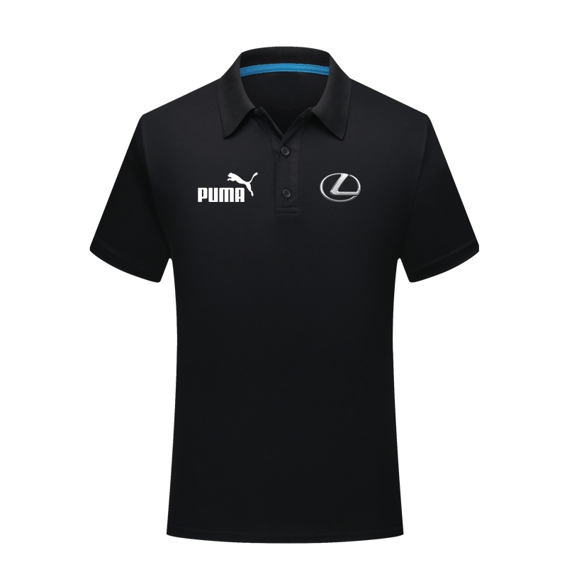 LEXUS Logo Printing Polo Shirt Loose Lapel Sports Top Quick-Drying Polo  Shirt Sports T-Shirt Casual Business Top