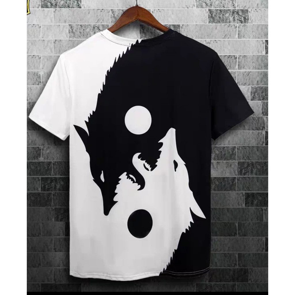 Black and white shop t shirt design