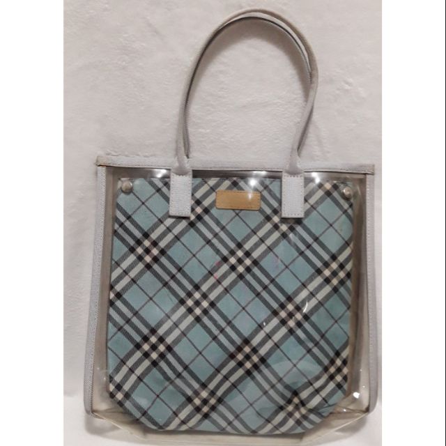 Clear burberry outlet bag