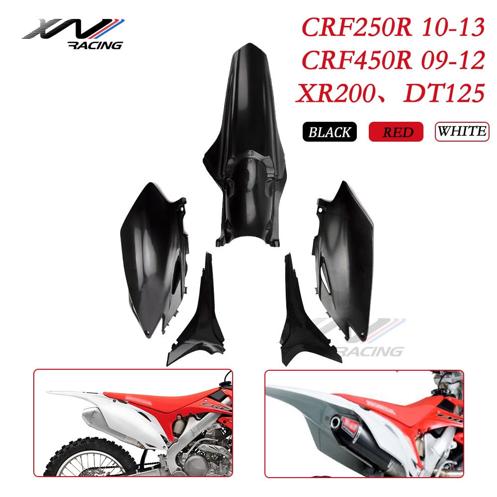 XW RACING Mudguard Body Plastics Kit Rear Fender for XR200 CRF250R