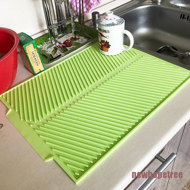 NTPH Silicone Dish Drying Mat Table Mat Placemat Kitchen Drying Mats