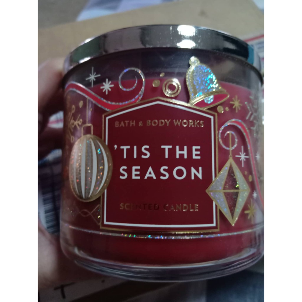 Bath & Body Works TIS THE SEASON 3-Wick Candle | Shopee Philippines