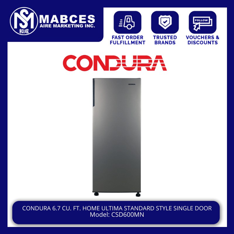 Condura 6.7 cu. ft. Home Ultima Standard Style Single Door Refrigerator ...