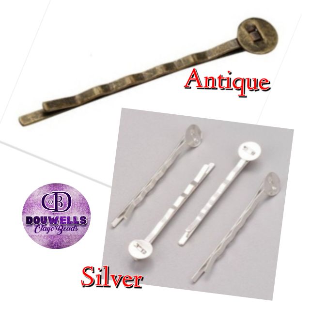 IRON HAIR BOBBY PIN Hair Clip SILVER ANTIQUE METAL FINDINGS | Shopee ...