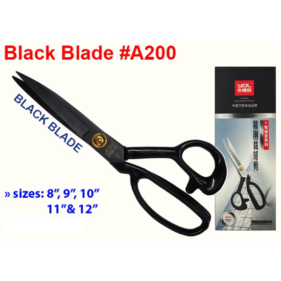 Original Black Blade Tailor Scissors YDL Shears SHARP MATIBAY PREMIUM ...