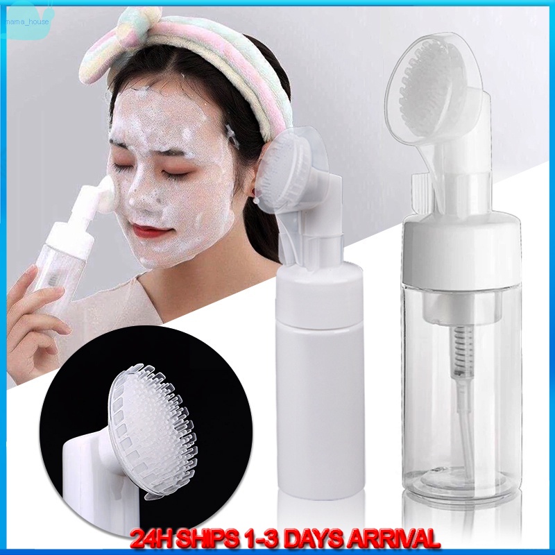 Mousse Foaming Bottle With Brush Pump Face Brush Foaming Bottle Press