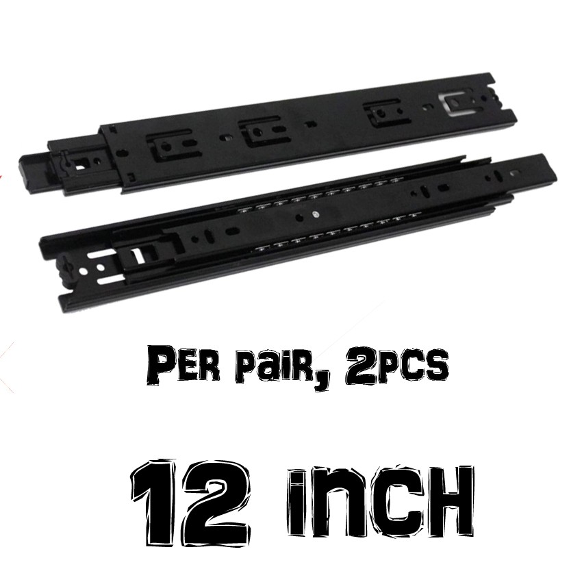 (PER PAIR)Drawer Slide Soft Close Keyboard Drawer Slide For Desk Drawer