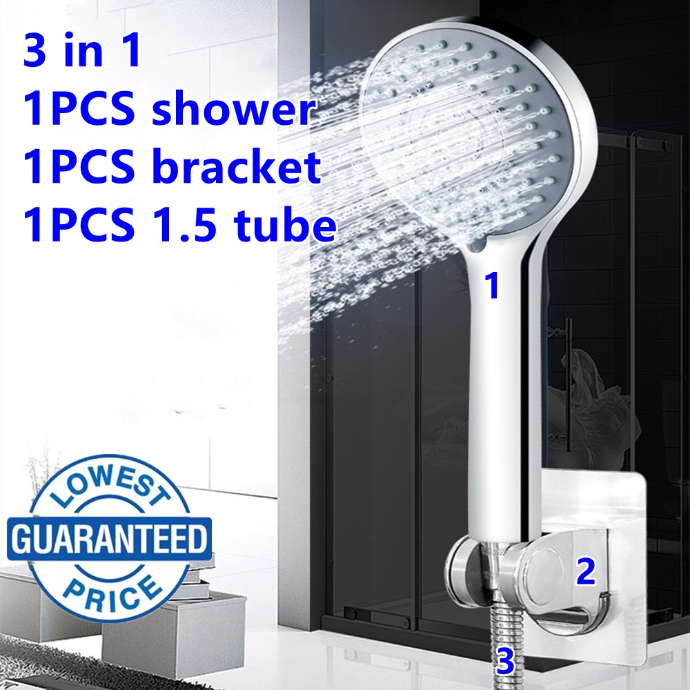 quality shower head set adjustable detachable showerhead 3spray